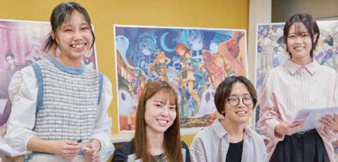 キャラクターデザイン学科の授業風景
